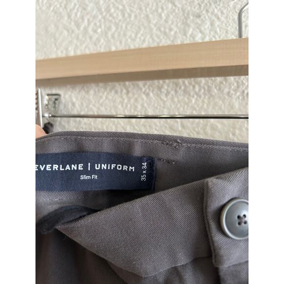 Everlane Men's The Performance Chino in Slate Grey Slim Fit 35x34 NWT - Picture 4 of 7
